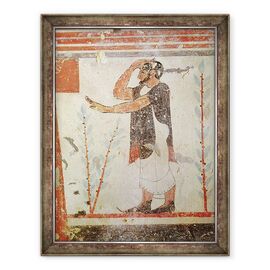 Tablou inramat - Etruscan - Preotul face un gest ritual, din Mormantul Augurilor - - Roveli