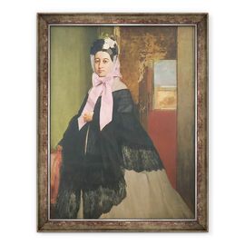 Tablou inramat - Edgar Degas - Therese de Gas 1842-95, sora artistului, mai tarziu Madame Edmond Morbilli - - Roveli