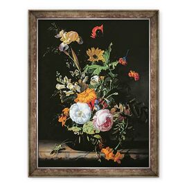 Tablou inramat - Rachel Ruysch - Natura moarta de flori de vara - - Roveli