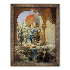 Tablou inramat - Constant - Intrarea turcilor de Mohammed al II-lea 1432-81 in Constantinopol, 29 mai 1453 - - Roveli