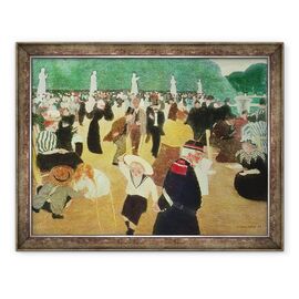 Tablou inramat - Felix Edouard Vallotton - Gradinile Luxemburg - - Roveli
