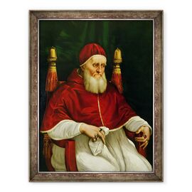 Tablou inramat - Raphael - Portretul Papei Iulius al II-lea 1443-1513 c.1512 - - Roveli