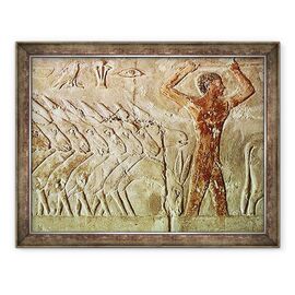 Tablou inramat - Egyptian 6th Dynasty - Trupa de magari, din Mastaba lui Mereruka - - Roveli