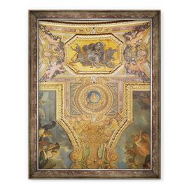 Tablou inramat - Charles Le Brun - Sfarsitul Mania pentru Dueluri in 1662 - - Roveli
