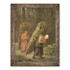 Tablou inramat - Jean-Francois Millet - Femei taranesti cu Brushwood - - Roveli