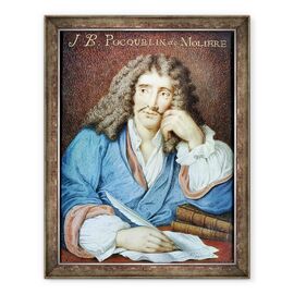 Tablou inramat - Scoala franceza - Portretul lui Moliere 1622-73 - - Roveli
