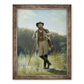 Tablou inramat - Ivan Nikolaevich Kramskoy - Portretul lui Ivan Ivanovici Shishkin 1832-98 - - Roveli