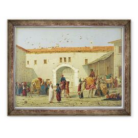 Tablou inramat - Richard Dadd - Caravanserai la Mylasa, Turcia - - Roveli