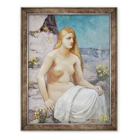 Tablou inramat - Pierre Puvis de Chavannes - Sfanta Maria Magdalena - - Roveli