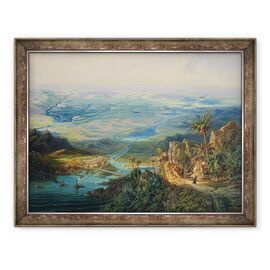 Tablou inramat - Albert Rieger - Canalul Suez - - Roveli