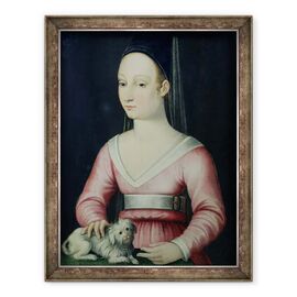 Tablou inramat - Scoala franceza - Portret De Agnes Sorel - - Roveli