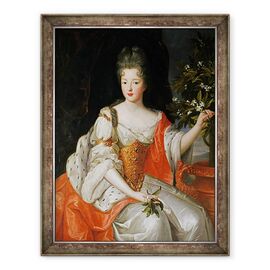 Tablou inramat - Scoala franceza - Portretul Louise-Francoise de Bourbon 1673-1743 sfarsitul sec. XVII - - Roveli