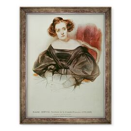 Tablou inramat - Hippolyte Delaroche - Marie Dorval 1798-1849 in Costum - - Roveli