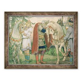 Tablou inramat - Victor Mikhailovich Vasnetsov - Cantecul Printului Oleg - - Roveli