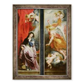 Tablou inramat - Peter Paul Rubens - Buna Vestire, de la inversul Triptic al Martiriului Sfantului stefan - - Roveli