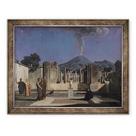 Tablou inramat - Paul Alfred de Curzon - Vis in ruinele din Pompei - - Roveli