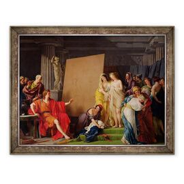 Tablou inramat - Francois Andre Vincent - Zeuxis Alegerea modelelor de la femeile frumoase din Croton - - Roveli