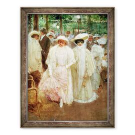 Tablou inramat - Jean Beraud - Gradinile Parisului, sau frumusetile noptii - - Roveli