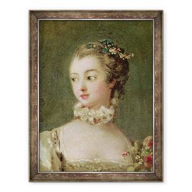 Tablou inramat - Francois Boucher - Madame de Pompadour 1721-64 ulei pe panza - - Roveli