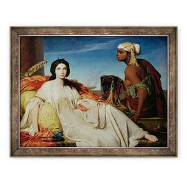 Tablou inramat - Francois Leon Benouville - Esther ca o Odalisca - - Roveli