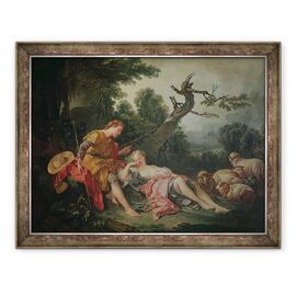 Tablou inramat - Francois Boucher - Pastorita Adormita - - Roveli