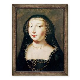 Tablou inramat - Scoala franceza - Portret De Gabrielle dEstrees - - Roveli