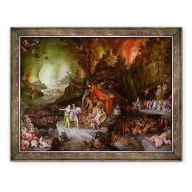 Tablou inramat - Jan Brueghel the Elder - Aeneas si Sibyl in Lumea de Dincolo - - Roveli