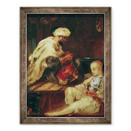 Tablou inramat - Eugene Fromentin - Interiorul Atelierului unui croitor arab - - Roveli