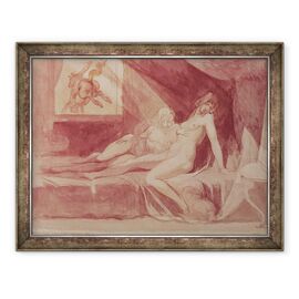 Tablou inramat - Henry Fuseli - Cosmarul lasand doua femei adormite - - Roveli