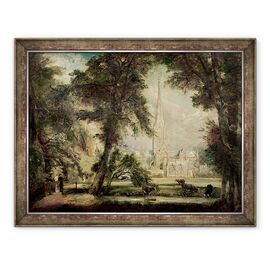 Tablou inramat - John Constable - Catedrala Salisbury din motive episcopale - - Roveli