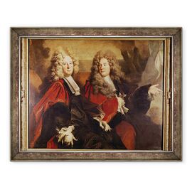 Tablou inramat - Nicolas de Largilliere - Portret De Alderman Hugues Desnots si Alderman Bouhet - - Roveli