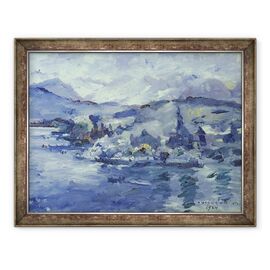 Tablou inramat - Lovis Corinth - Dupa-amiaza pe Lacul Lucerna - - Roveli