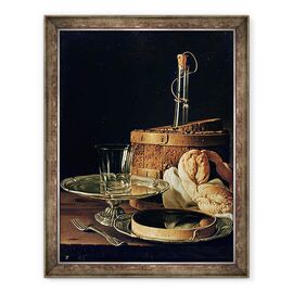 Tablou inramat - Luis Egidio Melendez - Natura moarta. Snack ulei pe panza - - Roveli