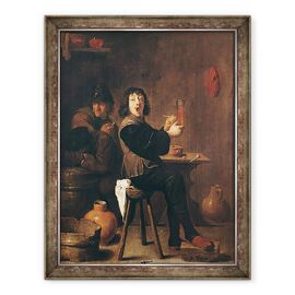 Tablou inramat - David Teniers the Younger - The Happy Soldier - - Roveli