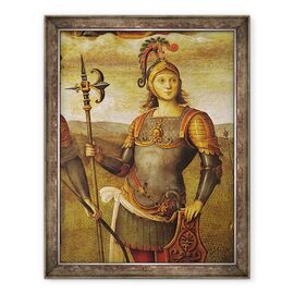 Tablou inramat - Pietro Perugino - Horatius Cocles, de la Sala de Audienta - - Roveli