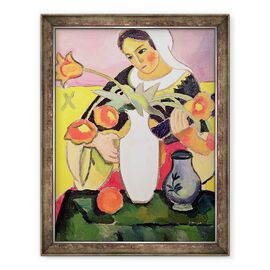 Tablou inramat - August Macke - Jucatorul lautei - - Roveli
