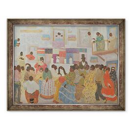 Tablou inramat - Pedro Figari - Dansatori in Haiti - - Roveli