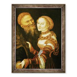 Tablou inramat - Lucas Cranach the Elder - Curtezana si batranul - - Roveli