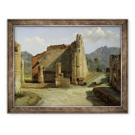 Tablou inramat - Achille Etna Michallon - Forumul Pompei - - Roveli