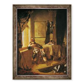 Tablou inramat - Rembrandt Harmensz van Rijn - Un razboinic in gandire - - Roveli