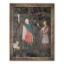 Tablou inramat - Scoala franceza - Detaliu a doi soimi, din Camera Cerbilor - - Roveli