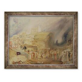Tablou inramat - Joseph Mallord William Turner - Dealul Sfantului Ecaterina, Guildford, Surrey - - Roveli