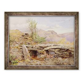 Tablou inramat - Thomas Collier - Pentre Ddu Bridge - - Roveli