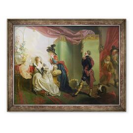 Tablou inramat - Johann Heinrich Ramberg - Malvolio before Olivia - - Roveli
