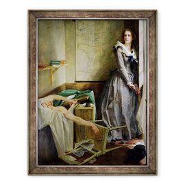 Tablou inramat - Paul Baudry - Portret De Charlotte Corday 1768-93 - - Roveli