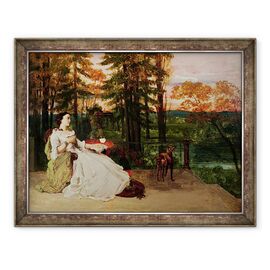 Tablou inramat - Gustave Courbet - Femeia din Frankfurt - - Roveli