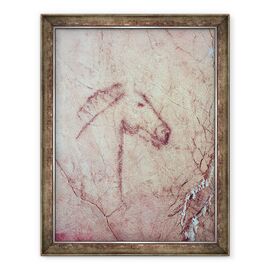 Tablou inramat - Paleolithic - Cap de cal - - Roveli
