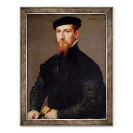 Tablou inramat - Giacomo Antonio Moro - Portretul lui Simon Renard c.1513-73 1553 - - Roveli