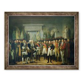 Tablou inramat - Rene Theodore Berthon - Napoleon I 1769-1821 Primirea deputatilor Senatului Conservator la Palatul Regal din Berlin - - Roveli