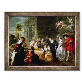 Tablou inramat - Peter Paul Rubens - Gradina Iubirii - - Roveli